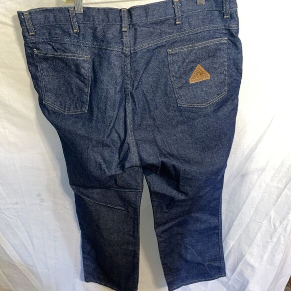 Bulwark FR Men’s Straight Jeans Size 42 X 32 Dark Blue Workwear Rugged NWOT - Picture 8 of 12